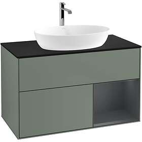 Villeroy & Boch Tvättställsskåp Finion med 2 Lådor Hylla och Bänkskiva för Fristående från Artis Collaro G782HGGM