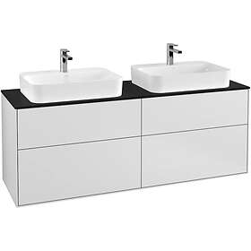 Villeroy & Boch Tvättställsskåp Finion med 4 Lådor och Bänkskiva för Två Ytmonterade F43200MT