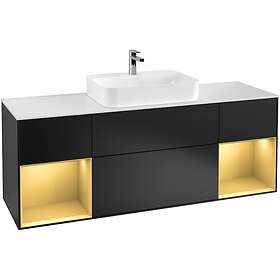Villeroy & Boch Tvättställsskåp Finion med Två Hyllor och Bänkskiva för Ytmonterat G451HFPD