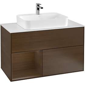 Villeroy & Boch Tvättställsskåp Finion med 2 Lådor Hylla och Bänkskiva för Ytmonterat F361GNGN