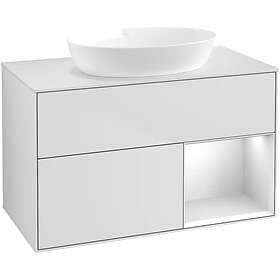 Villeroy & Boch Tvättställsskåp Finion med 2 Lådor Hylla och Bänkskiva för Fristående från Artis Collaro FA21MTMT