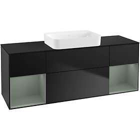 Villeroy & Boch Tvättställsskåp Finion med Två Hyllor och Bänkskiva för Fristående G742GMPD