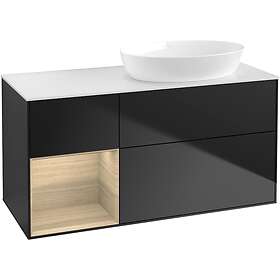 Villeroy & Boch Tvättställsskåp Finion med 3 Lådor Hylla och Bänkskiva för Ocentrerat från Artis Collaro FA41PCPD