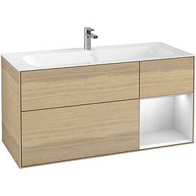 Villeroy & Boch Tvättställsskåp Finion med 3 Lådor och Hylla för Inbyggt F070MTP