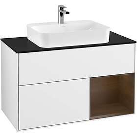 Villeroy & Boch Tvättställsskåp Finion med 2 Lådor Hylla och Bänkskiva för Ytmonterat G372GNGF