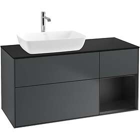 Villeroy & Boch Tvättställsskåp Finion med 3 Lådor Hylla och Bänkskiva för Ocentrerat från Artis Collaro F812PDHG