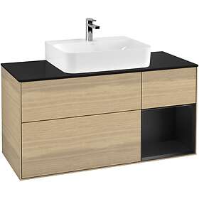 Villeroy & Boch Tvättställsskåp Finion med 3 Lådor Hylla och Bänkskiva för Centrerat G172PDPC