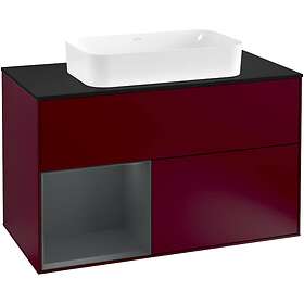 Villeroy & Boch Tvättställsskåp Finion med 2 Lådor Hylla och Bänkskiva för Fristående G242HGHB