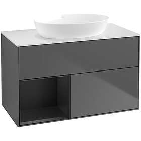Villeroy & Boch Tvättställsskåp Finion med 2 Lådor Hylla och Bänkskiva för Fristående från Artis Collaro FA11PDGK