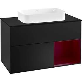 Villeroy & Boch Tvättställsskåp Finion med 2 Lådor Hylla och Bänkskiva för Fristående G252HBPD