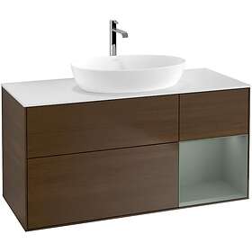 Villeroy & Boch Tvättställsskåp Finion med 3 Lådor Hylla och Bänkskiva för Fristående från Artis Collaro G831GMGN