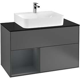 Villeroy & Boch Tvättställsskåp Finion med 2 Lådor Hylla och Bänkskiva för Centrerat G112HGGK