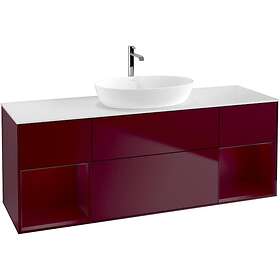 Villeroy & Boch Tvättställsskåp Finion med Två Hyllor och Bänkskiva för Fristående från Artis Collaro G861HBHB