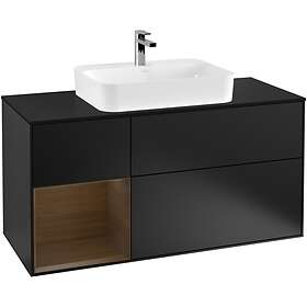 Villeroy & Boch Tvättställsskåp Finion med 3 Lådor Hylla och Bänkskiva för Ytmonterat F412GNPD