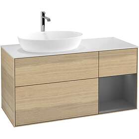 Villeroy & Boch Tvättställsskåp Finion med 3 Lådor Hylla och Bänkskiva för Ocentrerat från Artis Collaro GA51GKPC