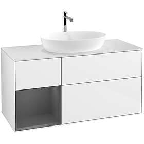 Villeroy & Boch Tvättställsskåp Finion med 3 Lådor Hylla och Bänkskiva för Fristående från Artis Collaro G821GKGF
