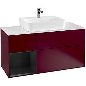 Villeroy & Boch Tvättställsskåp Finion med 3 Lådor Hylla och Bänkskiva för Centrerat G161PDHB