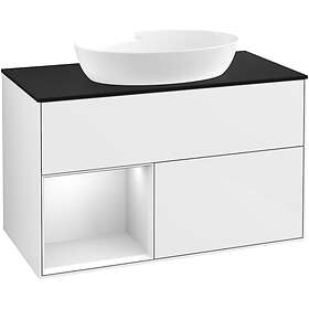 Villeroy & Boch Tvättställsskåp Finion med 2 Lådor Hylla och Bänkskiva för Fristående från Artis Collaro FA12MTGF