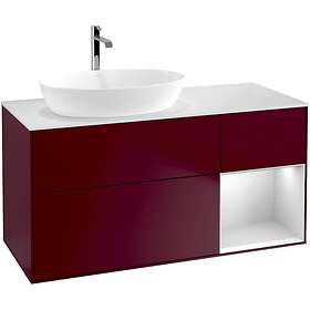 Villeroy & Boch Tvättställsskåp Finion med 3 Lådor Hylla och Bänkskiva för Ocentrerat från Artis Collaro G811MTHB