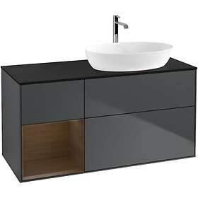 Villeroy & Boch Tvättställsskåp Finion med 3 Lådor Hylla och Bänkskiva för Ocentrerat från Artis Collaro GA42GNHG