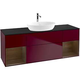 Villeroy & Boch Tvättställsskåp Finion med Två Hyllor och Bänkskiva för Fristående från Artis Collaro G862GNHB