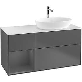 Villeroy & Boch Tvättställsskåp Finion med 3 Lådor Hylla och Bänkskiva för Ocentrerat från Artis Collaro G801GKGK