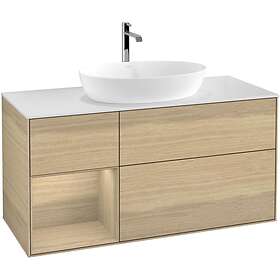 Villeroy & Boch Tvättställsskåp Finion med 3 Lådor Hylla och Bänkskiva för Fristående från Artis Collaro G821PCPC