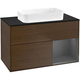 Villeroy & Boch Tvättställsskåp Finion med 2 Lådor Hylla och Bänkskiva för Fristående G662GKGN