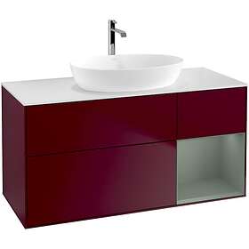 Villeroy & Boch Tvättställsskåp Finion med 3 Lådor Hylla och Bänkskiva för Fristående från Artis Collaro G831GMHB