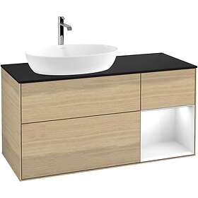 Villeroy & Boch Tvättställsskåp Finion med 3 Lådor Hylla och Bänkskiva för Ocentrerat från Artis Collaro G812GFPC