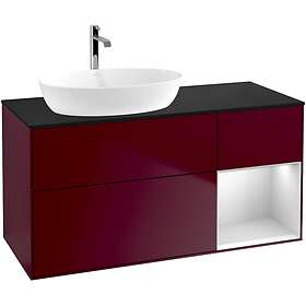 Villeroy & Boch Tvättställsskåp Finion med 3 Lådor Hylla och Bänkskiva för Ocentrerat från Artis Collaro GA52MTHB