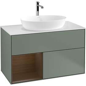 Villeroy & Boch Tvättställsskåp Finion med 2 Lådor Hylla och Bänkskiva för Fristående från Artis Collaro G771GNGM