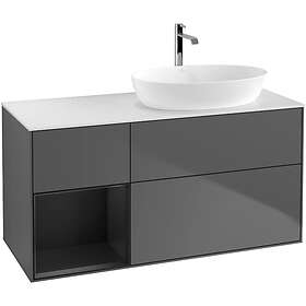 Villeroy & Boch Tvättställsskåp Finion med 3 Lådor Hylla och Bänkskiva för Ocentrerat från Artis Collaro GA41PDGK
