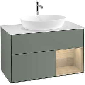 Villeroy & Boch Tvättställsskåp Finion med 2 Lådor Hylla och Bänkskiva för Fristående från Artis Collaro G781PCGM