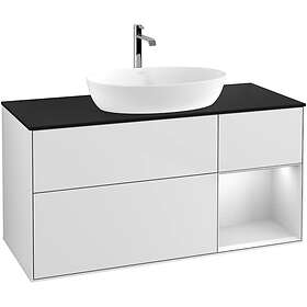 Villeroy & Boch Tvättställsskåp Finion med 3 Lådor Hylla och Bänkskiva för Fristående från Artis Collaro G832MTMT