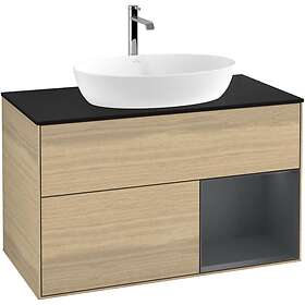 Villeroy & Boch Tvättställsskåp Finion med 2 Lådor Hylla och Bänkskiva för Fristående från Artis Collaro G782HGPC