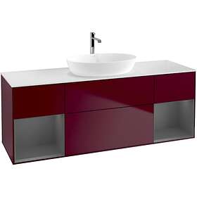 Villeroy & Boch Tvättställsskåp Finion med Två Hyllor och Bänkskiva för Fristående från Artis Collaro G861GKHB