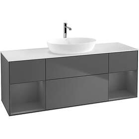 Villeroy & Boch Tvättställsskåp Finion med Två Hyllor och Bänkskiva för Fristående från Artis Collaro G861GKGK