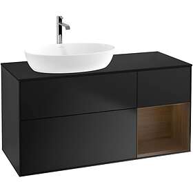 Villeroy & Boch Tvättställsskåp Finion med 3 Lådor Hylla och Bänkskiva för Ocentrerat från Artis Collaro G812GNPD