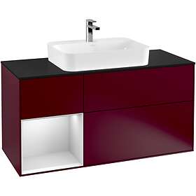 Villeroy & Boch Tvättställsskåp Finion med 3 Lådor Hylla och Bänkskiva för Ytmonterat G412MTHB