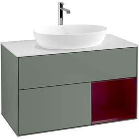 Villeroy & Boch Tvättställsskåp Finion med 2 Lådor Hylla och Bänkskiva för Fristående från Artis Collaro G781HBGM