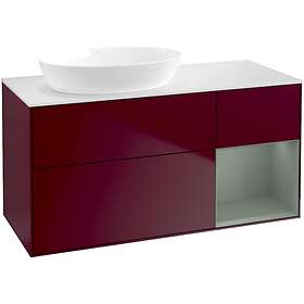 Villeroy & Boch Tvättställsskåp Finion med 3 Lådor Hylla och Bänkskiva för Ocentrerat från Artis Collaro FA51GMHB