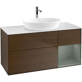 Villeroy & Boch Tvättställsskåp Finion med 3 Lådor Hylla och Bänkskiva för Fristående från Artis Collaro GA71GMGN