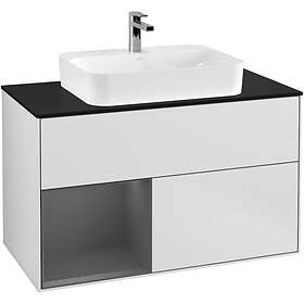 Villeroy & Boch Tvättställsskåp Finion med 2 Lådor Hylla och Bänkskiva för Ytmonterat G362GKMT