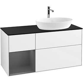 Villeroy & Boch Tvättställsskåp Finion med 3 Lådor Hylla och Bänkskiva för Ocentrerat från Artis Collaro GA42GKGF