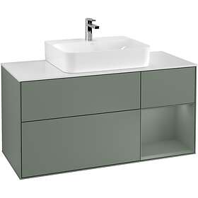 Villeroy & Boch Tvättställsskåp Finion med 3 Lådor Hylla och Bänkskiva för Centrerat F171GMGM