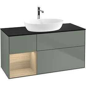 Villeroy & Boch Tvättställsskåp Finion med 3 Lådor Hylla och Bänkskiva för Fristående från Artis Collaro G822PCGM