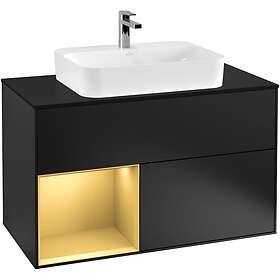 Villeroy & Boch Tvättställsskåp Finion med 2 Lådor Hylla och Bänkskiva för Ytmonterat G362HFPD
