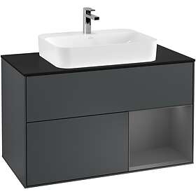 Villeroy & Boch Tvättställsskåp Finion med 2 Lådor Hylla och Bänkskiva för Ytmonterat G372GKHG