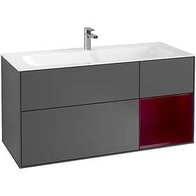 Villeroy & Boch Tvättställsskåp Finion med 3 Lådor och Hylla för Inbyggt F070HBGK